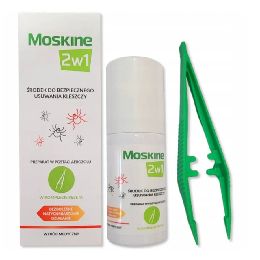 Moskine 2-in-1 sicherer Zeckenentferner mit Pinzette, 9 ml