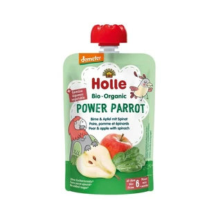 Pear puree with apples and spinach, 100 g, Holle