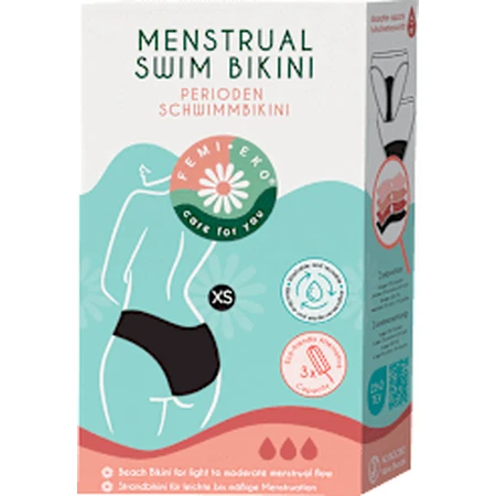 FEMI.EKO Slips menstruales, talla XS, 1 ud.