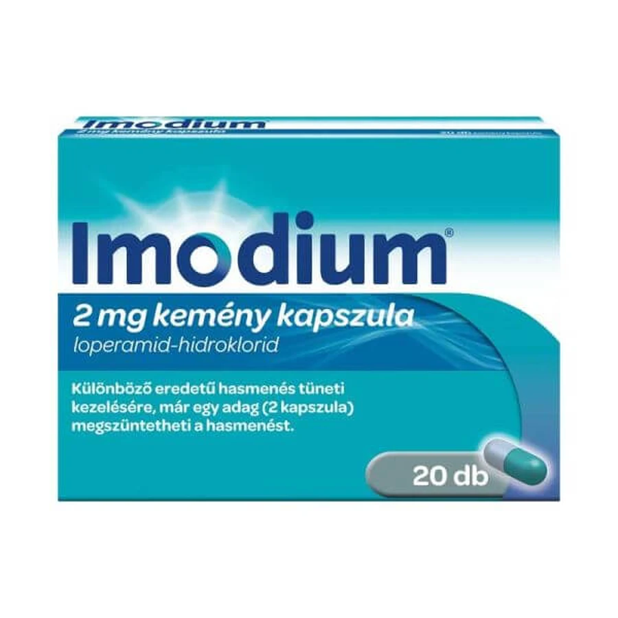 Imodium, 2 mg, 20 capsules, Mcneil
