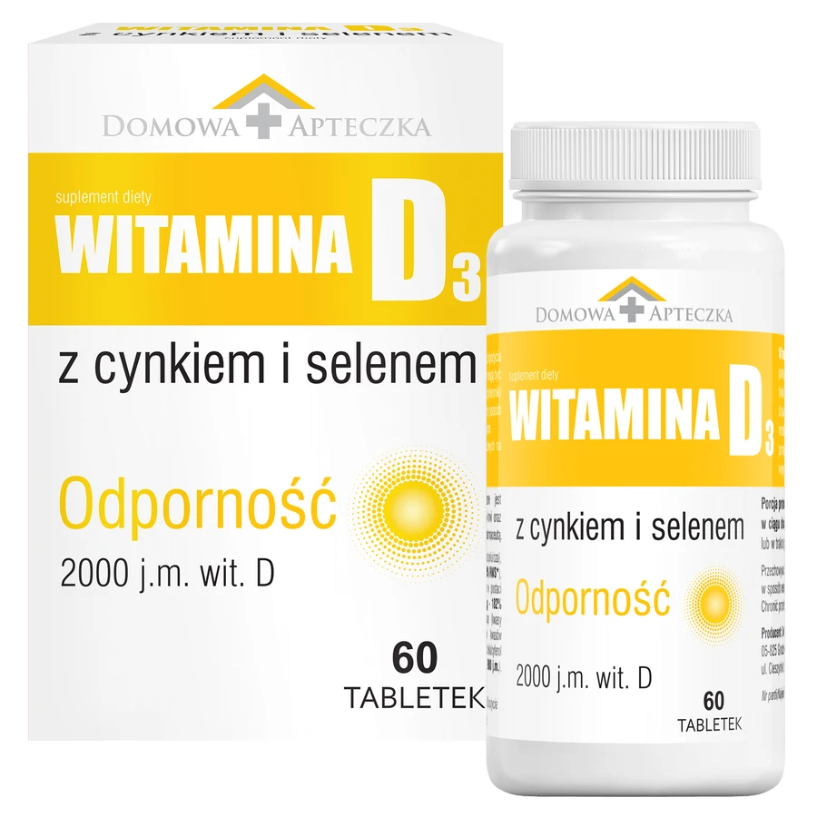 Vitamina D3 con zinco e selenio, 60 compresse + magnesio chelato + vitamina B6, 60 compresse gratuite