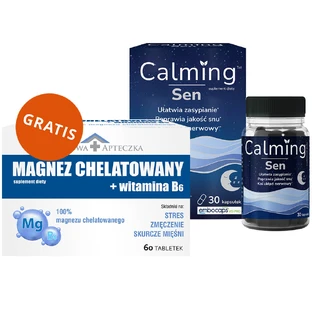 Somn liniștitor, 30 capsule + magneziu chelat + vitamina B6, 60 comprimate gratuite