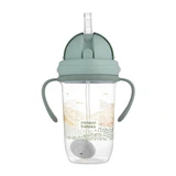 Canpol Babies, non-drip cup with tube and weight, Mountains, green, from 6 months, 270 ml, 1 piece