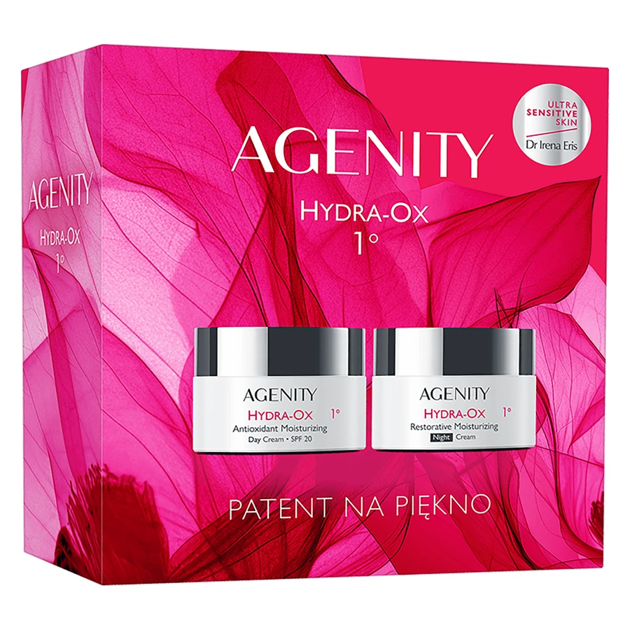 Set Agenity 1º Hydra-Ox 2025, antioxidant vochtinbrengende dagcrème, SPF 20, 50 ml + herstellende vochtinbrengende nachtcrème, 50 ml