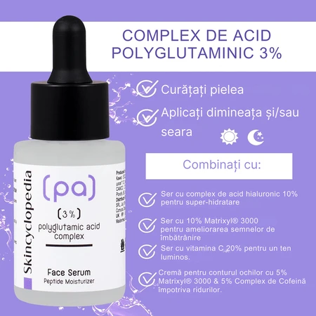 Feuchtigkeitsserum mit 3% PA-Polyglutaminsäure-Komplex, 30 ml, Skincyclopedia