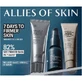 Set hydraterende reinigingsgel 25ml + gezichtsserum 7ml + hydraterende gezichtscrème 12ml 7 Dagen voor een stevigere huid, Allies Of Skin