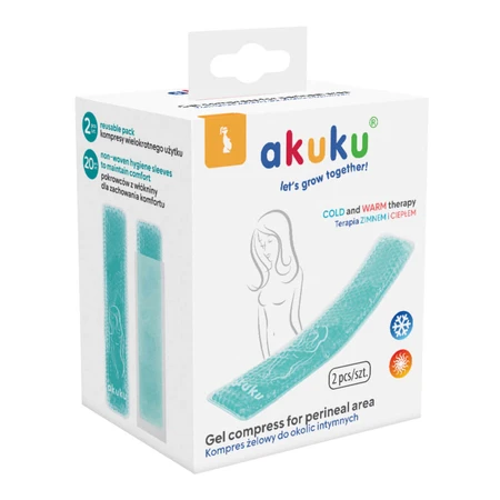 Akkuku, gel compress for intimate area, 2 pieces