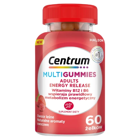 Centrum MultiGummies Adult Energy Release, żelki, 60 sztuk: ceny i cechy