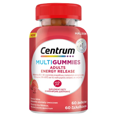 Centrum MultiGummies Adult Energy Release, żelki, 60 sztuk: ceny i cechy