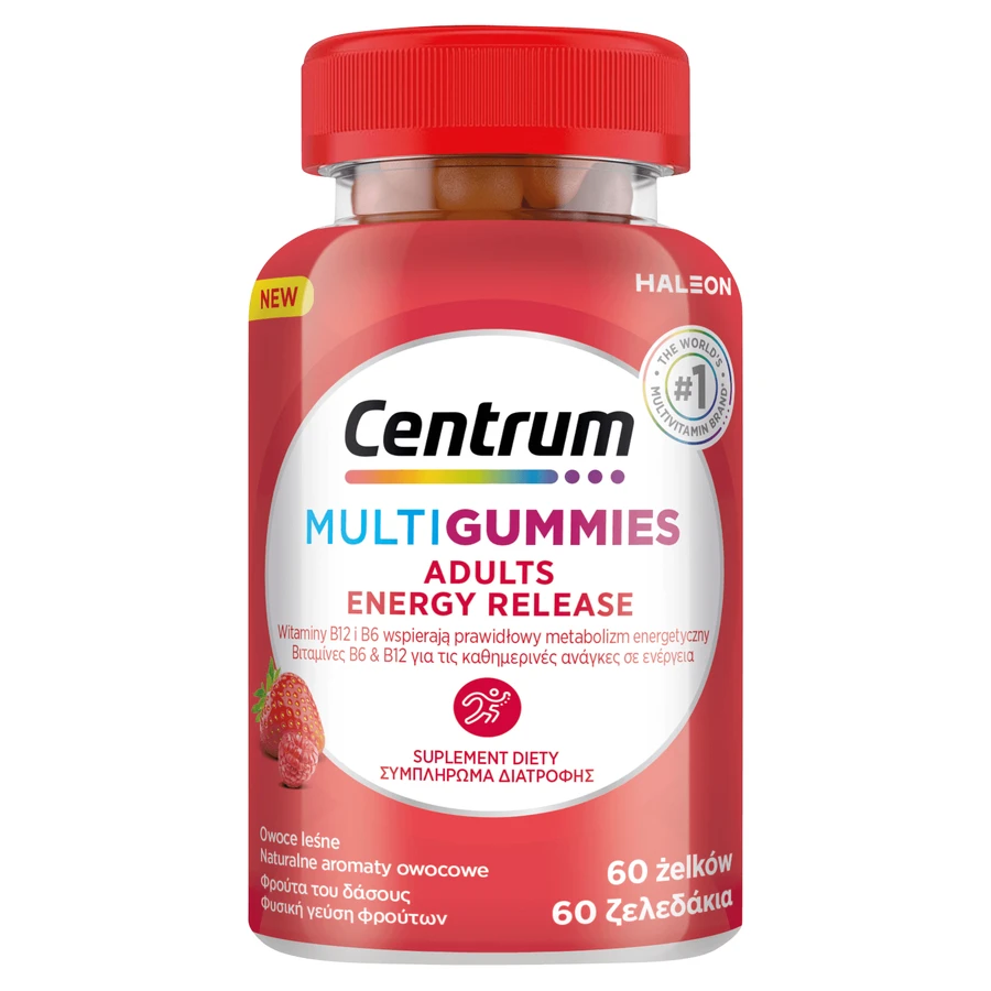 Centrum MultiGummies Adult Energy Release, żelki, 60 sztuk: ceny i cechy