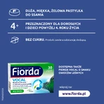 Fiorda Vocal, sabor naranja, 30 pastillas para chupar
