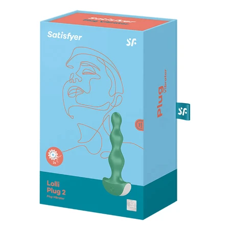 Satisfyer Lolli Plug 2, anaal vibrator, groen