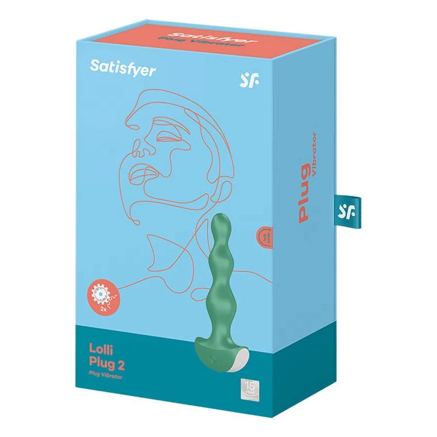 Satisfyer Lolli Plug 2, anaal vibrator, groen