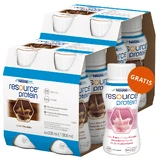 Kit Resource Protein, preparado nutricional, sabor chocolate, 8 x 200 ml + sabor fresa, 200 ml gratuitos