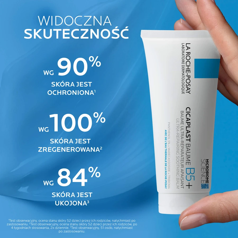 La Roche-Posay Cicaplast Baume B5+, soothing regenerating lotion, 100 ml + Lipikar Baume AP+M, body lotion, from birth, 400 ml + mini products box free of charge
