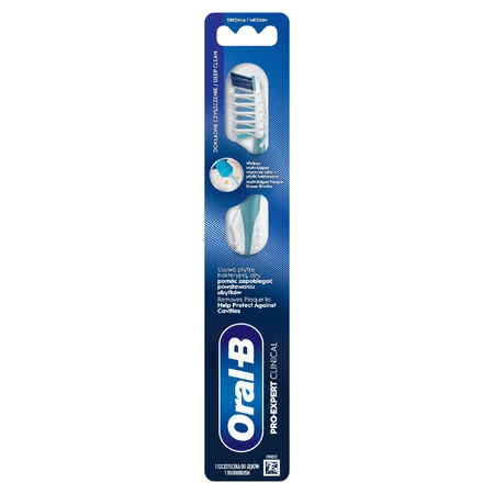 Oral-B Cross Action Pro-Clean Clinical tandenborstel, medium, 1 stuk