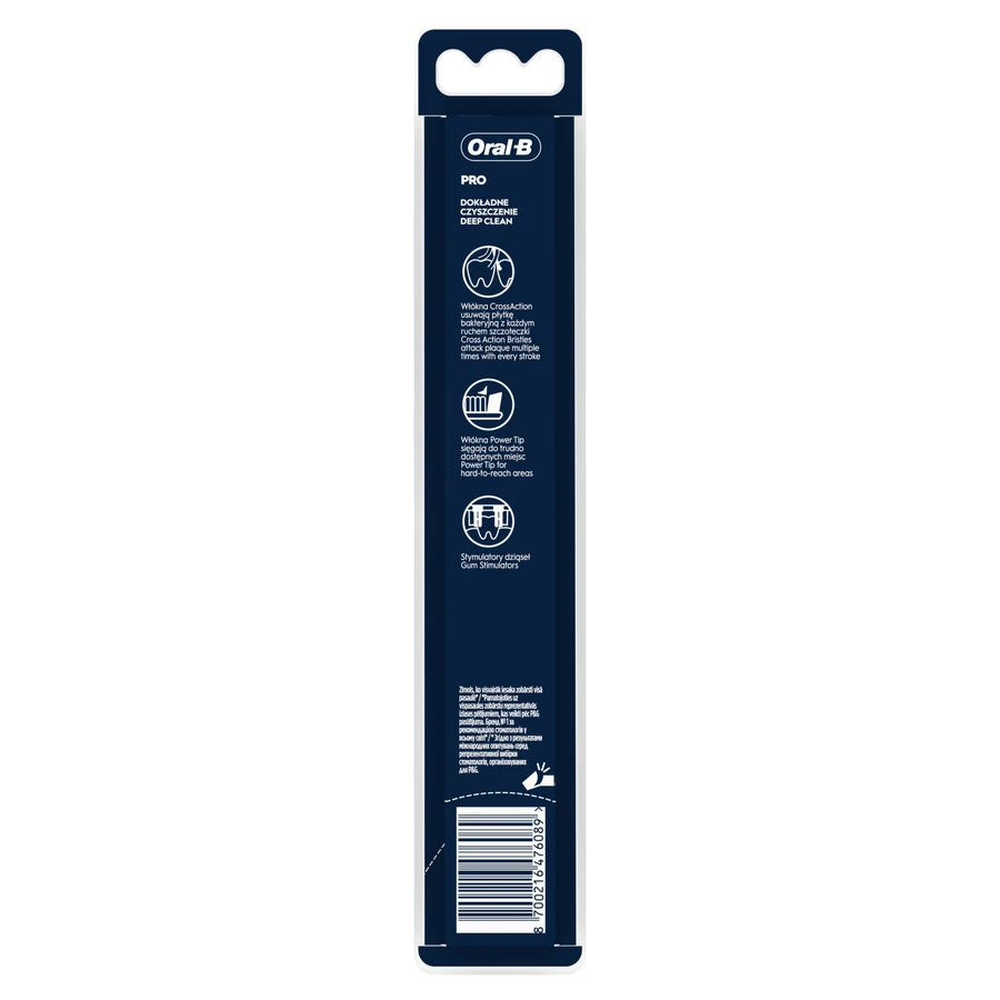 Oral-B Cross Action Pro-Clean Clinical tandenborstel, medium, 1 stuk