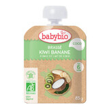 Bio-Kiwi, Banane und Kokosnusspüree Beutel, 85 g, BabyBio