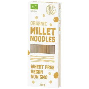 Diet-Food Fideos de mijo bio, fideos de mijo sin gluten, Bio, 250 g