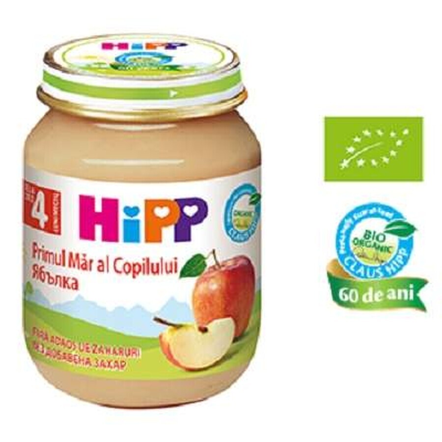 Piure Primul mar al copilului, +4 luni, 125 g, Hipp