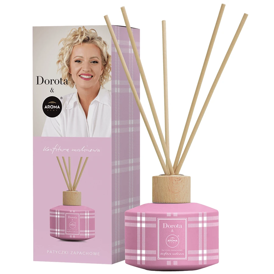 Dorota&Aroma Home, bâtons aromatiques, confiture de framboise, 100 ml