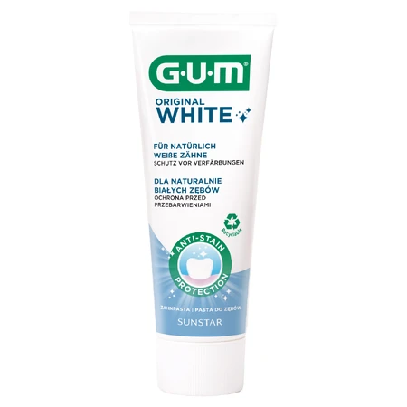 GUM Original White, Zahnpasta zur Wiederherstellung des natürlichen Weißgrades, 75 ml