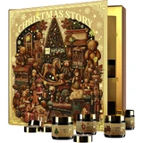 HiSKin Adventskalender Märchenbuch-Set, Sojakerzen