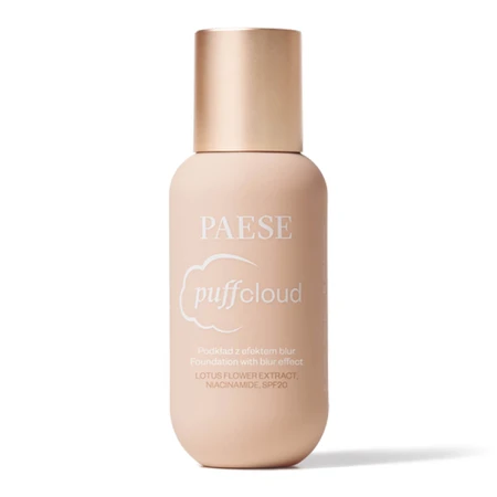 Paese Puff Cloud, fondotinta satinato per il viso con effetto sfumato, 04 Shell Beige, SPF 20, 37 ml