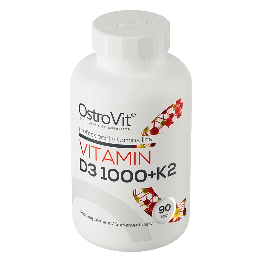 OstroVit Vitamin D3 1000 + K2, 90 tabletek: ceny i cechy