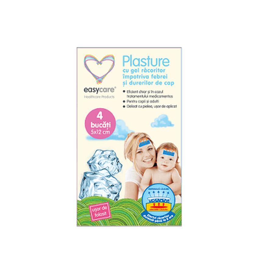 Plasturi cu gel impotriva febrei, 4buc, EasyCare