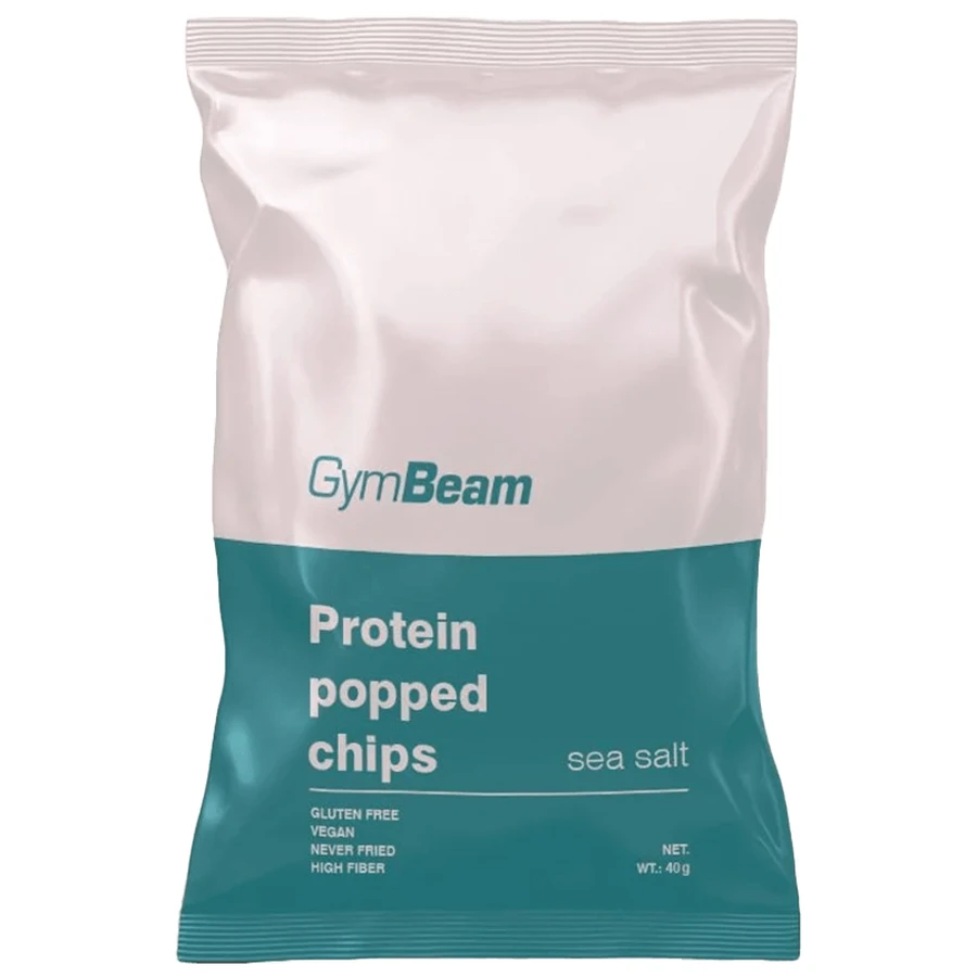 GymBeam, chips proteiche, sale marino, 40 g
