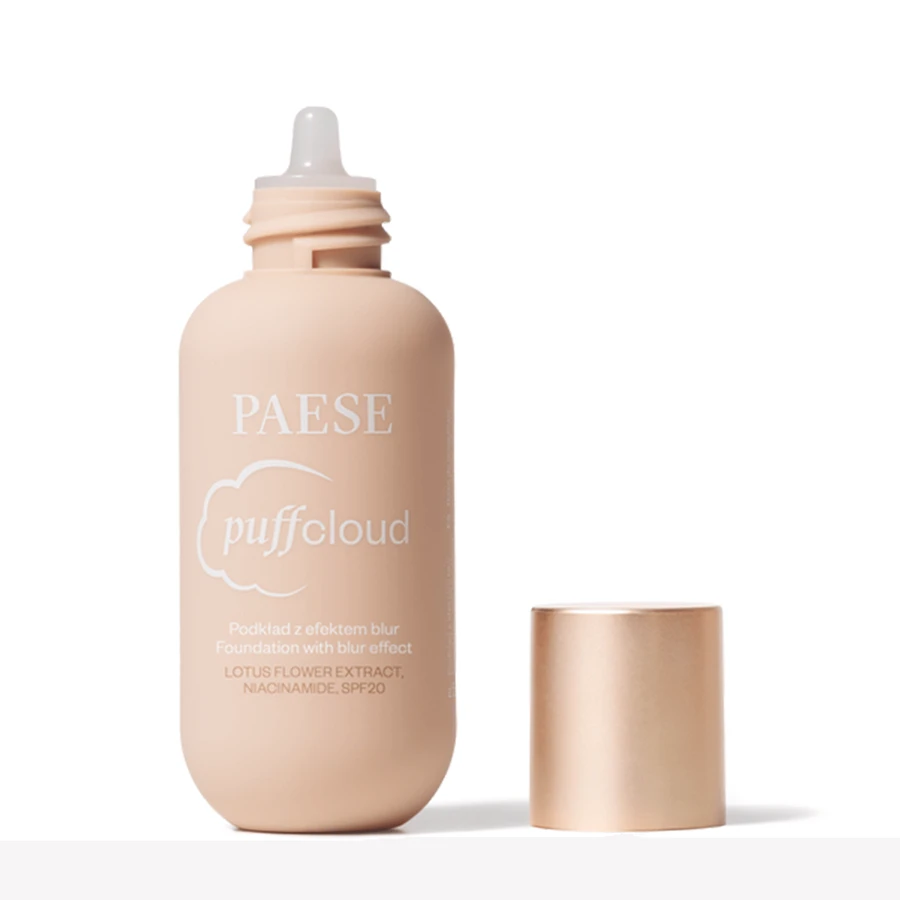 Paese Puff Cloud, satijnen gezichtsfoundation met vervagingseffect, 01 Licht Beige, SPF 20, 37 ml