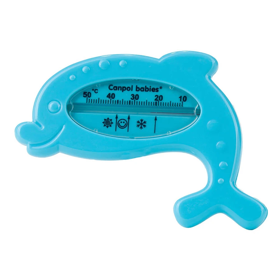 Canpol Babies, termómetro de baño, delfín, azul, desde el nacimiento, 1 pieza