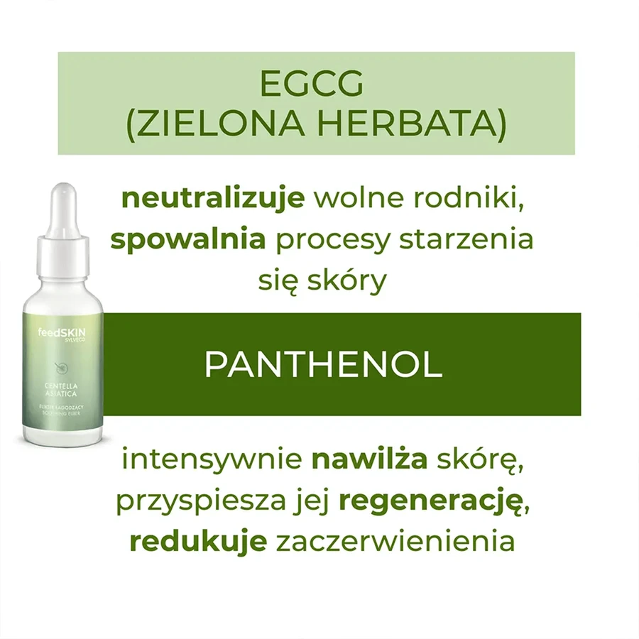 Sylveco FeedSkin Centella Asiatica, Beruhigungselixier mit Centella Asiatica, 30 ml