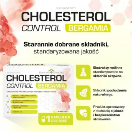Home Pharmacy Cholesterol Control Bergamia, 30 gélules