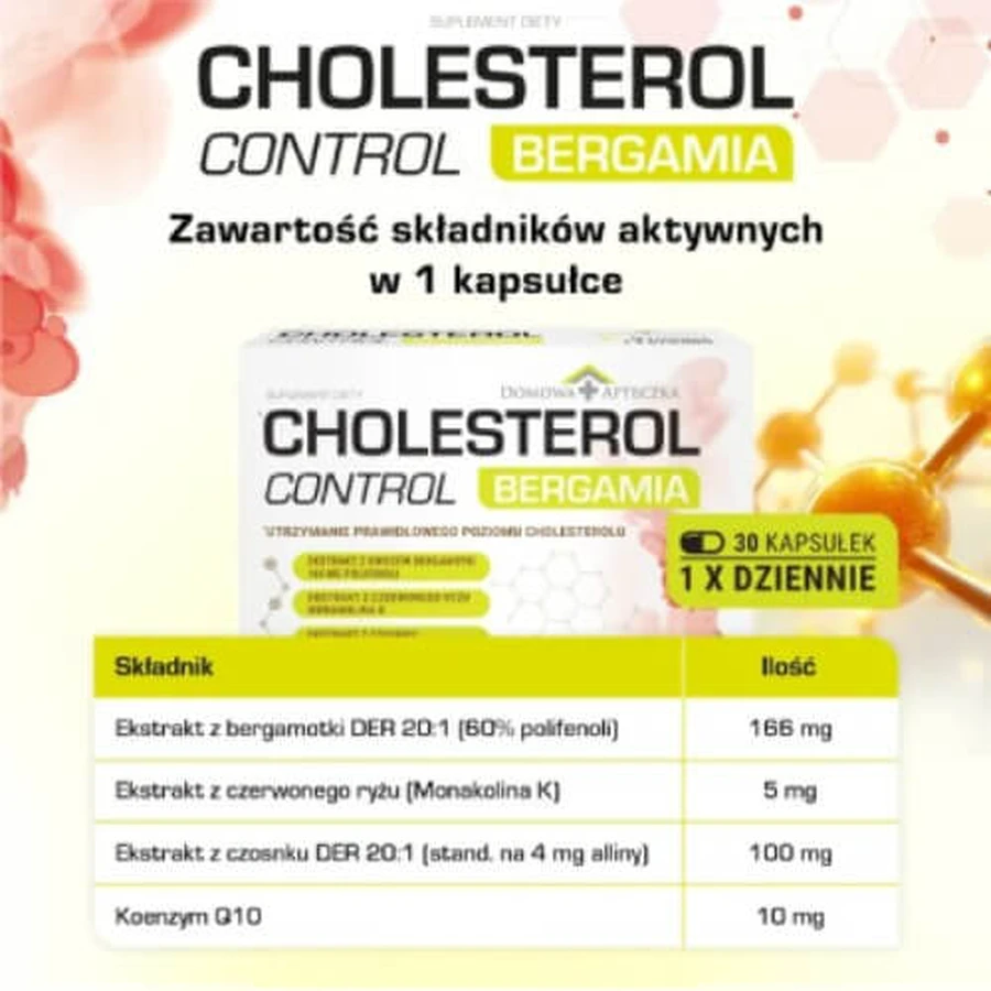 Home Pharmacy Cholesterol Control Bergamia, 30 gélules