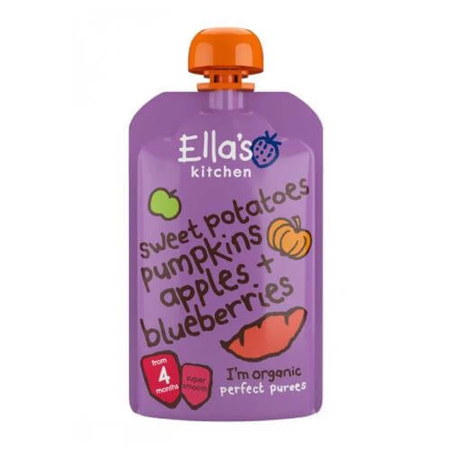 Ella's Kitchen BIO Süßkartoffeln, Kürbis und Apfel, 120g
