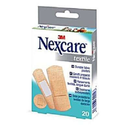 Plasturi rezistenți asortați, 20 bucăți, Nexcare