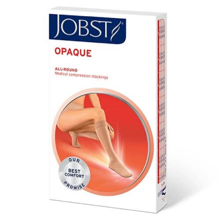 JOBST OPAQUE lange compressiekniekousen CCL1 natuur, maat 6 OP