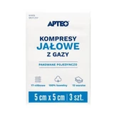 APTEO CARE sterile gauze compresses 5x5cm, 3 pieces