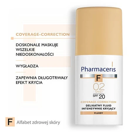 PHARMACERIS F Intensive Abdeckflüssigkeit "02" mit SPF20 - 30 ml