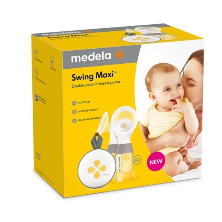 Elektrische Doppel-Milchpumpe, Swing Maxi, 2L, Medela