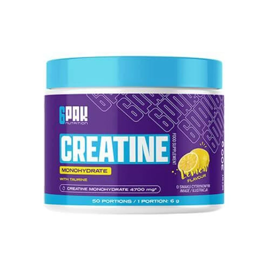 6Pak Nutrition Creatine Monohydrate smak cytrynowy, 300 g: ceny i cechy