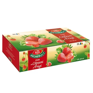 Strawberry and strawberry tea Aromfruct, 100 sachets, Fares