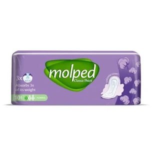 Șervețele sanitare normale clasice MOLPED, 10 bucăți