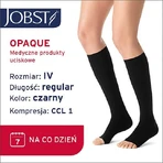 JOBST OPAQUE lange Kompressionskniestrümpfe CCL1 schwarz, Größe 4 OP