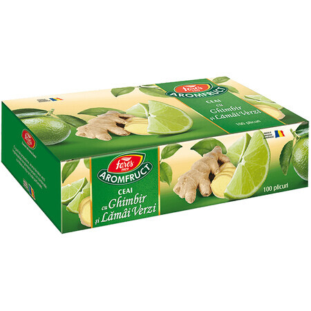 Thé au gingembre et au citron vert, Aromafruct, 100 sachets, Fares