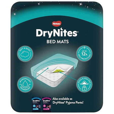 DryNites Bed Mats, 7 pcs, Huggies