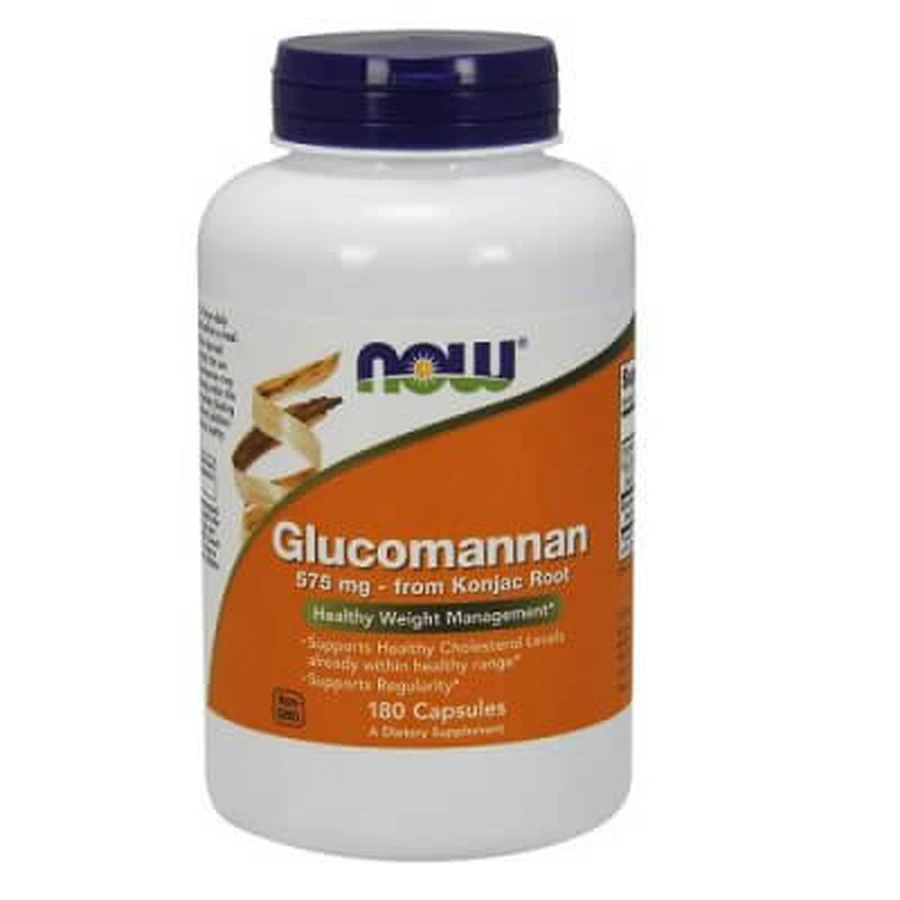 Now Foods Glucomannan 575 mg, 180 caps