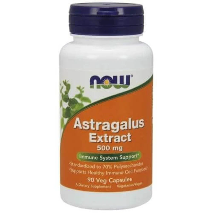 NOW Astragalus Extract 500mg, 90 capsules